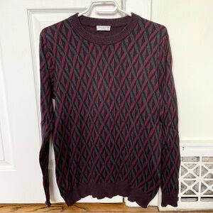 Men’s Simon’s geometric cotton crew neck sweater